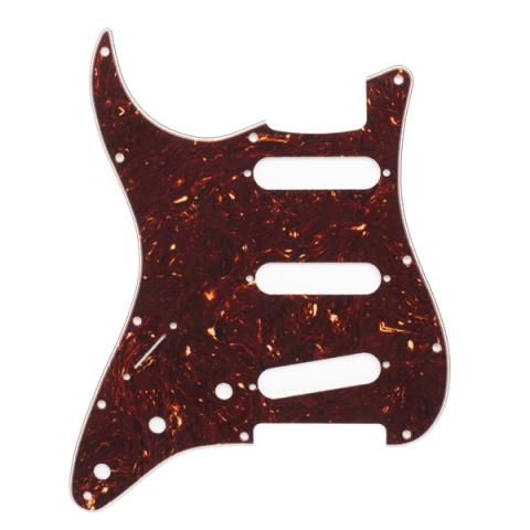 Pickguard, Stratocaster S/S/S (Left Hand), 11-Hole Mount, Tortoise Shell, 4-Plyサムネイル