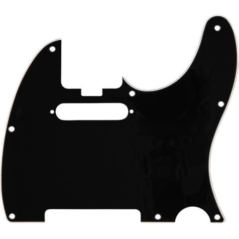 Fender-Elite Tele Pickguard Black 3-Ply