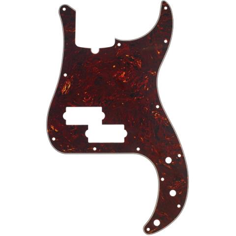 Fender-ピックガードPickguard, Precision Bass, 13-Hole Mount (with Truss Rod Notch), Tortoise Shell, 4-Ply