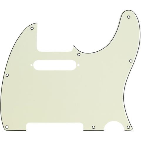 Fender-ピックガードPickguard, Telecaster, 8-Hole Mount, Mint Green, 3-Ply