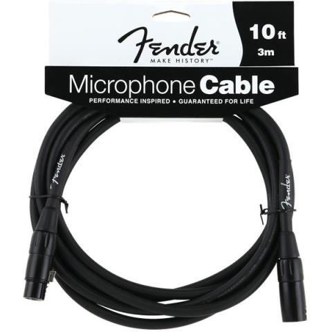 Fender-Fender Performance Series Microphone Cable, 10', Black