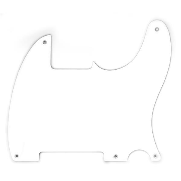 Fender-50's Esquire Pickguard, White, 1-Ply, 5-Hole Mount