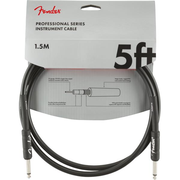 Professional Series Instrument Cable, Straight/Straight, 5', Blackサムネイル