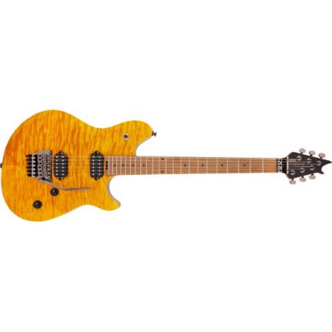 EVH-エレキギターWolfgang WG Standard QM, Baked Maple Fingerboard, Transparent Amber