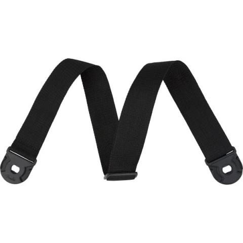 Fender-ストラップQuick Grip Locking End Strap, Black Polypro, 2"