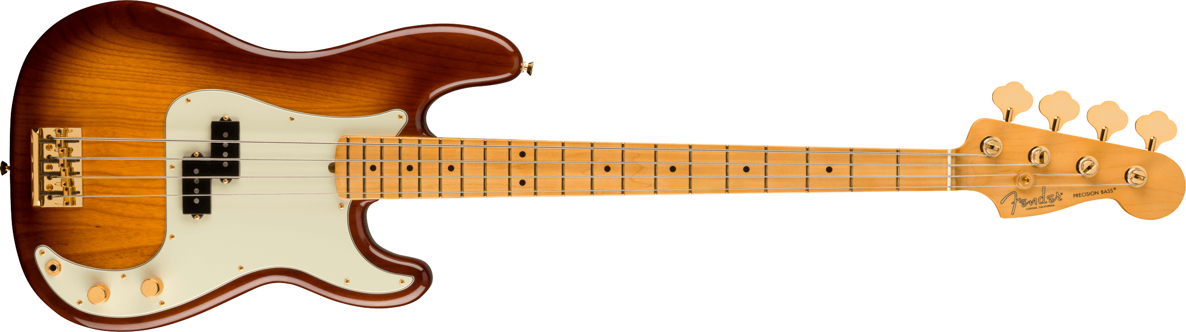 Fender 75th Anniversary Commemorativeシリーズ プレシジョンベース75th Anniversary  Commemorative Precision Bass®, Maple Fingerboard, 2-Color Bourbon  Burst新品生産完了品です。 | MUSIC PLANT WEBSHOP