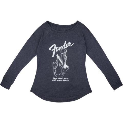 Fender Mermaid Women's Long Sleeve, Navy, XLサムネイル