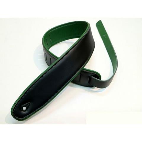 Renegade-ストラップSuper Deluxe Rolled Edge Leather, Neoprene Insert-Black / Green