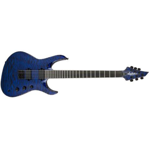 Jackson-エレキギターUSA Signature Chris Broderick Soloist HT6, Ebony Fingerboard, Transparent Blue