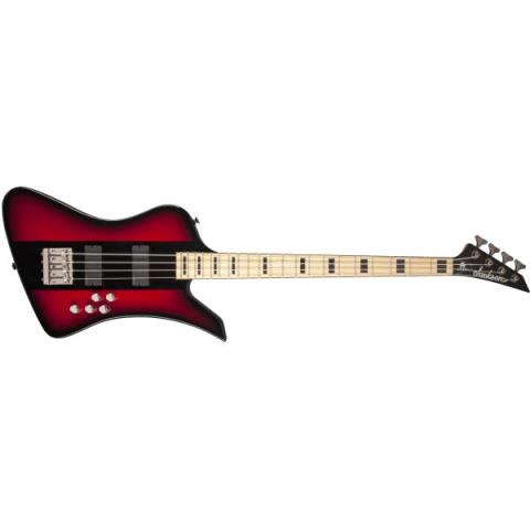 Jackson-X Series Signature David Ellefson Kelly Bird IV Bass, Maple Fingerboard, Red Stripe