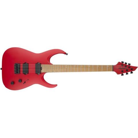 Jackson-エレキギターUSA Signature Misha Mansoor Juggernaut HT6, Caramelized Flame Maple Fingerboard, Satin Red