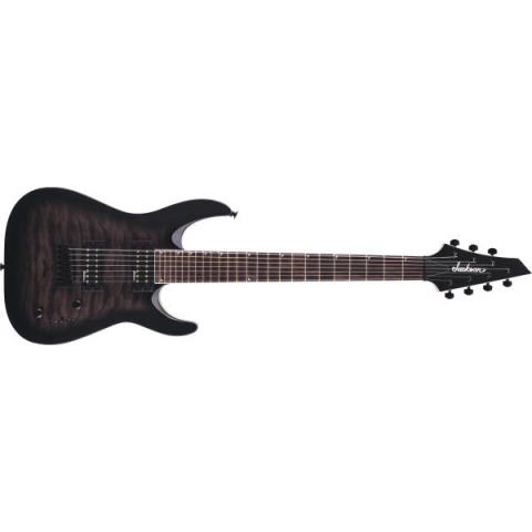 Jackson-エレキギターJS Series Dinky Arch Top JS22Q-7 DKA HT, Amaranth Fingerboard, Transparent Black Burst