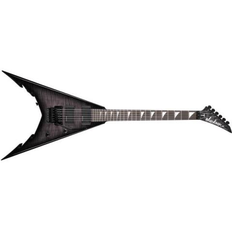 Jackson-エレキギターUSA Signature Corey Beaulieu King V KV6, Ebony Fingerboard, Transparent Black Burst