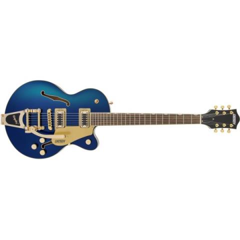 GRETSCH-エレキギターG5655TG Electromatic Center Block Jr. Single-Cut with Bigsby and Gold Hardware, Laurel Fingerboard, Azure Metallic