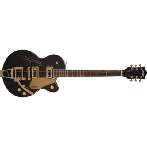 GRETSCH-エレキギターG5655TG Electromatic Center Block Jr. Single-Cut with Bigsby and Gold Hardware, Laurel Fingerboard, Black Gold