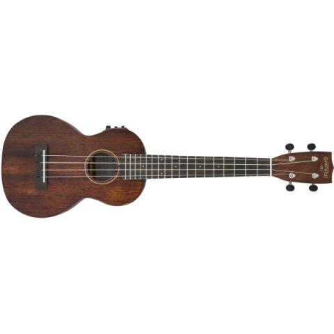 GRETSCH-ウクレレG9110-L A.E. Concert Long-Neck Ukulele with Gig Bag, Ovangkol Fingerboard, Fishman Kula Pickup, Vintage Mahogany Stain