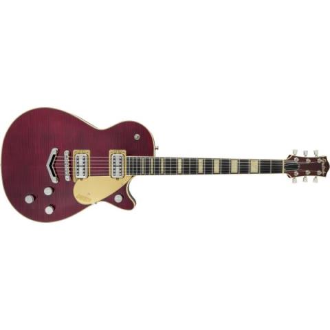 GRETSCH-エレキギターG6228FM Players Edition Jet BT with V-Stoptail and Flame Maple, Ebony Fingerboard, Dark Cherry Stain