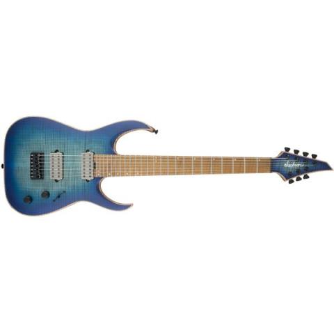 Jackson-エレキギターUSA Signature Misha Mansoor Juggernaut HT7FM, Caramelized Flame Maple Fingerboard, Satin Laguna Burst