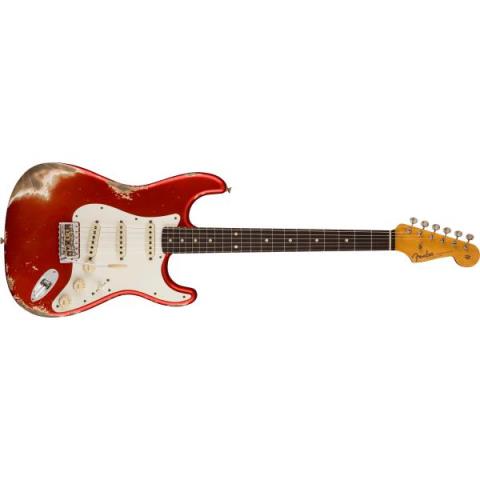 1959 Stratocaster Heavy Relic, Rosewood Fingerboard, Super Faded Aged Candy Apple Redサムネイル