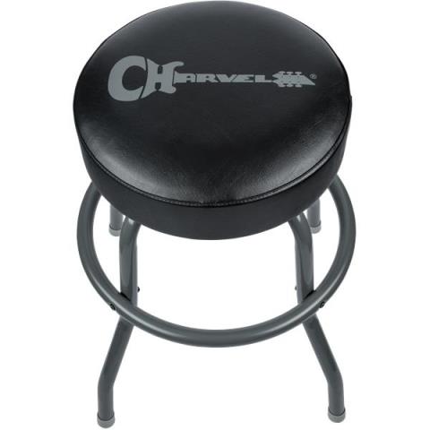 Charvel Barstool, Black Stool and Legs with Gray Logo, 24"サムネイル