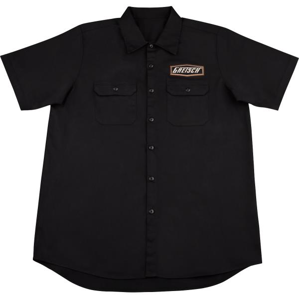 GRETSCH-Gretsch Biker Work Shirt, Black, M