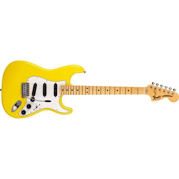 Fender-ストラトキャスターMade in Japan Limited International Color Stratocaster®, Maple Fingerboard, Monaco Yellow