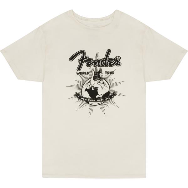 TシャツFenderFender&reg; World Tour T-Shirt, Vintage White, XXL