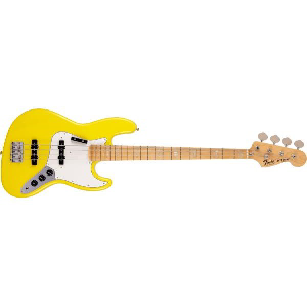 Fender-ジャズベースMade in Japan Limited International Color Jazz Bass®, Maple Fingerboard, Monaco Yellow