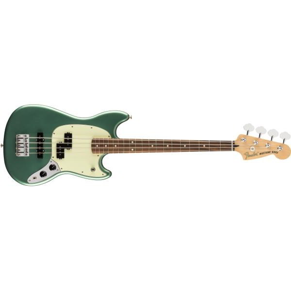 Fender-ムスタングベースLimited Edition Player Mustang® Bass PJ, Pau Ferro Fingerboard, Sherwood Green Metallic