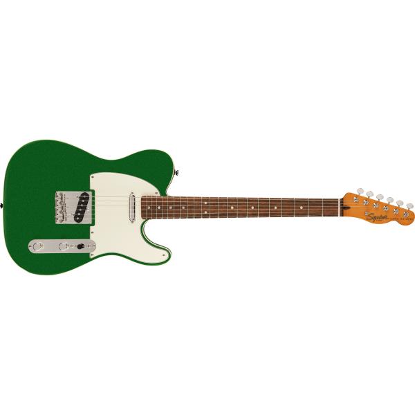 Squier-エレキギターFSR Classic Vibe '60s Custom Telecaster®, Laurel Fingerboard, Parchment Pickguard, Candy Green