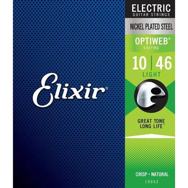 Elixir-エレキギター用弦3パックセット16552 Light 10-46 OPTIWEB 3Bonus Pack (19052)