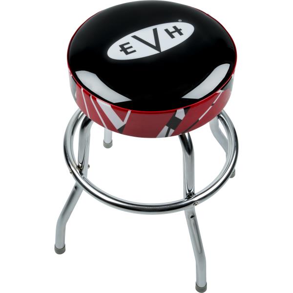 EVH® Logo Barstool with Striped Trim, 24"サムネイル