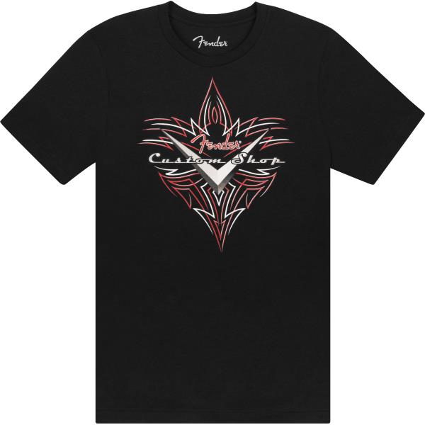 Fender-TシャツFender® Custom Shop Pinstripe T-Shirt, Black, XXL