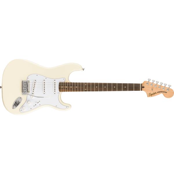 Squier-エレキギターFSR Affinity Series™ Stratocaster®, Laurel Fingerboard, White Pickguard, Olympic White