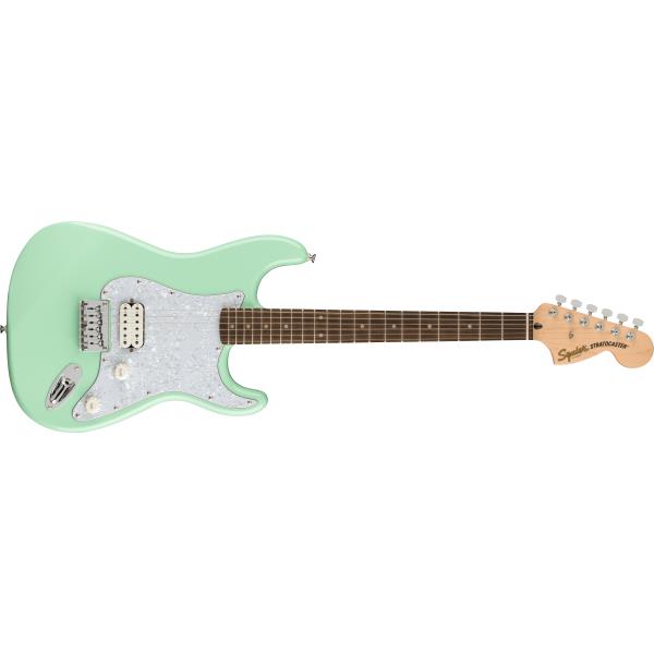 Squier-ピックガードFSR Affinity Series™ Stratocaster® H HT, Laurel Fingerboard, White Pearloid Pickguard, Surf Green